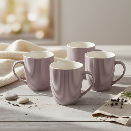 Porcelain Mug Set - 4 Pcs